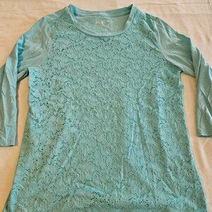 Basic Edition Blue Top 3/4 sleeve